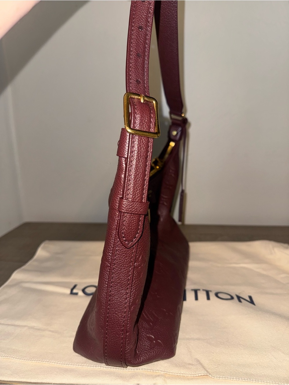 LOUIS VUITTON Authentic Sac Sport Purse PLUS Wallet & Coin Purse - Red/Wine - Picture 7 of 16